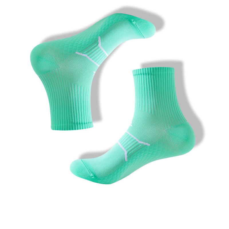 Professional Running Socks Breathable Non-slip Marathon Athletic Socks Sweat Absorb Mid-calf Men Women Compression Socks