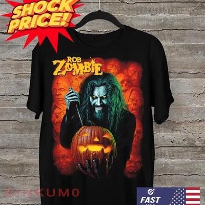 Rob Zombie Halloween Pumpkin T Shirt Graphic New Gift Dad