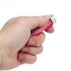 Portable Mini Keychain LED Light Torch Rechargeable IPX6 Type C Small Outdoor Keyring Flashlight 400LM Transparent Pink