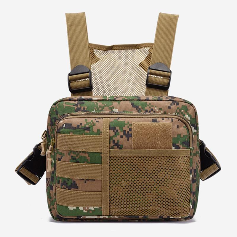 Hunting Bags Tactical Backpack Outdoor Chest Bag Running Sports Vest Bag Camouflage Functional Trend Backpack Leisure Vest Bag