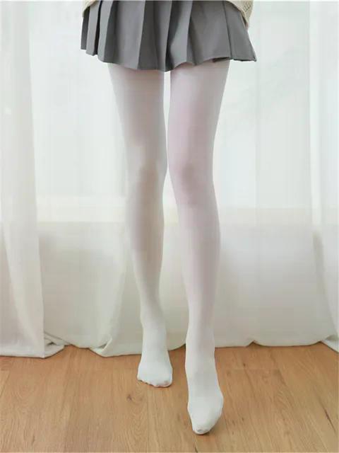 Lolita JK Girls White Dance Tights Stockings Girl Lolita Tights Women Velvet Thin Pantyhose Winter Black Tights Women Panty Hose