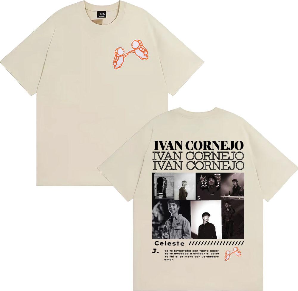 

Ivan Cornejo s Album Cover Print T-shirt for Men and Women s Fashion Hip-hop 2025 Summer Print 100% Pure Cotton Casual T-shirt 4XL