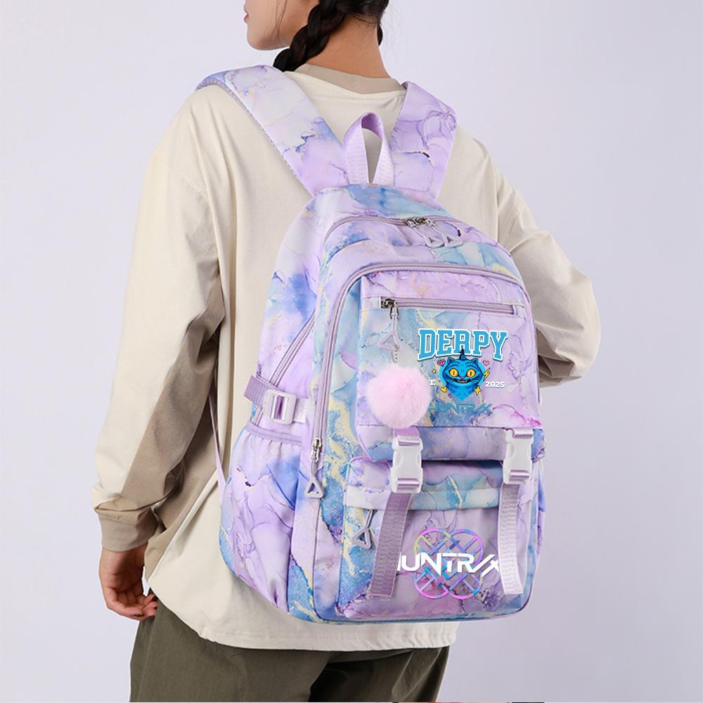 Rucsac Imprimat cu Demon Hunters K-Pop Desen Animale Școlar pentru Adolescent Student Fată Băiat Geantă pentru Cărți Capacitate Mare Impermeabilă Geantă de Călătorie Mochila