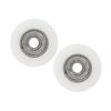30mm Diameter Elite Greenhouse Door Wheels Replacement Kit