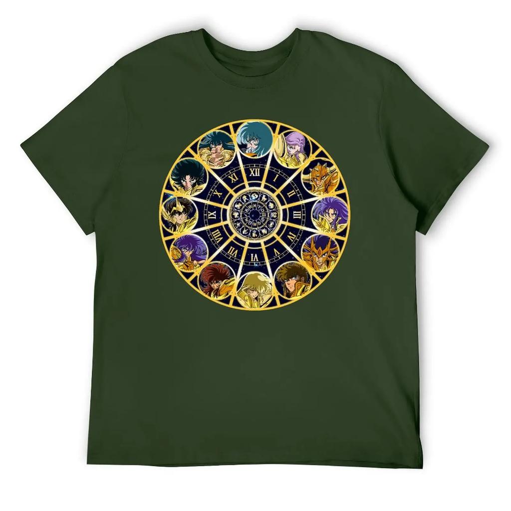Saint Seiya Gold Saints For Sale T-shirt Fresh Sport Top Tee Hipster Fitness Geeky Eur Size