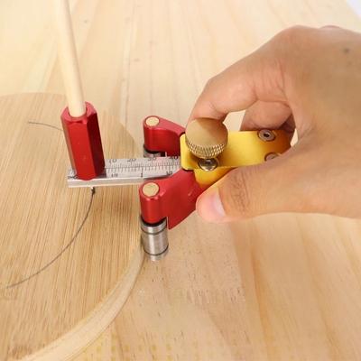 Multifunktionales Positionierungs-Linienzieh-Höhenmesswerkzeug Holzbearbeitungs-Linienzeichner Werkzeug Metrisch Zoll Maßstab Markierungslineal