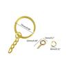220Pcs Keychain Rings 1 Inch/25mm for Key Chain Rings with 100Pcs Jump Rings and 100Pcs Screw Eye Pins Bulk for DIY Craf