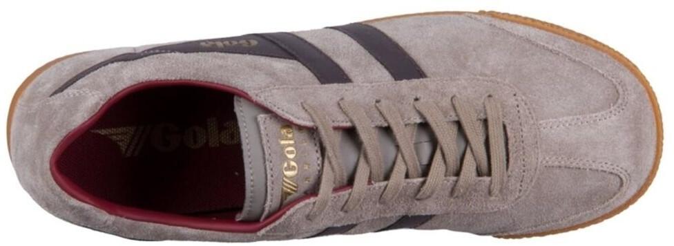 Gola Harrier Suede Sneakers (CMA192) Rhinoceros Color/dark Brown/dark Red