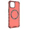 For iPhone 15 Case Honeycomb Design Magnetic TPU+PC Phone Cover