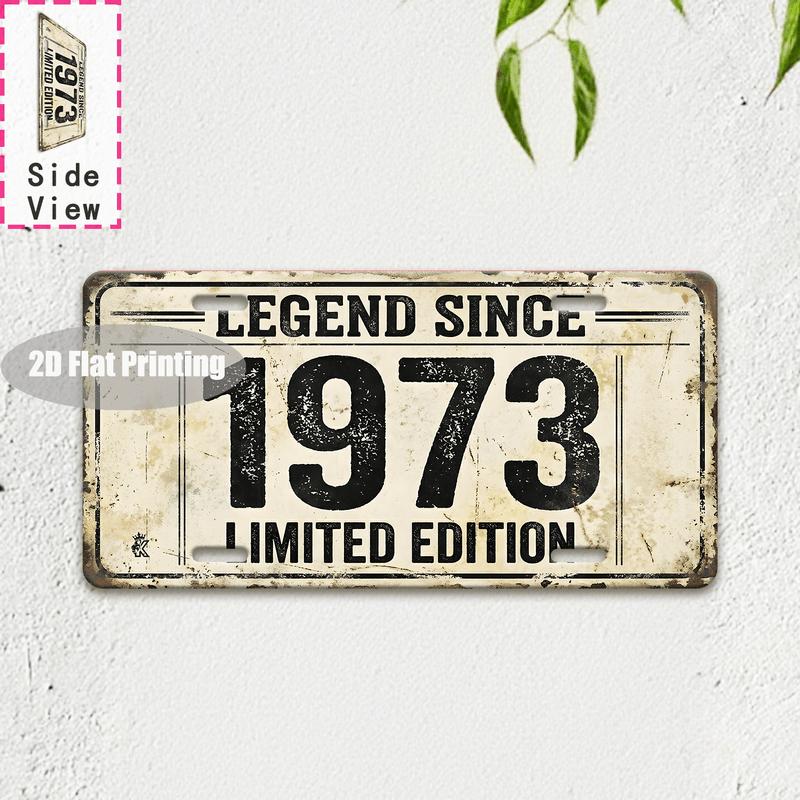 Tin Sign Vintage Durable Metal Plaque Wall Decor Home Office Bar Man Cave Craft Room Tokyo City Birth Year License Plate Wa