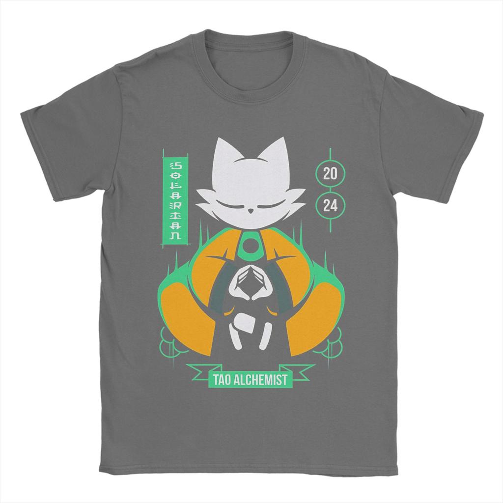 Nine Sols 9 Yi Fangshi Tao Indie Game T-Shirts für Unisex Baumwolle Freizeit-T-Shirt Rundhals-T-Shirts Kurzarm-Oberteile Geschenk
