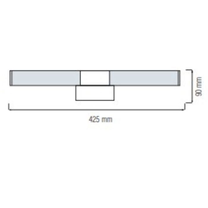 Applique murale LED pour SDB 12W 4200K