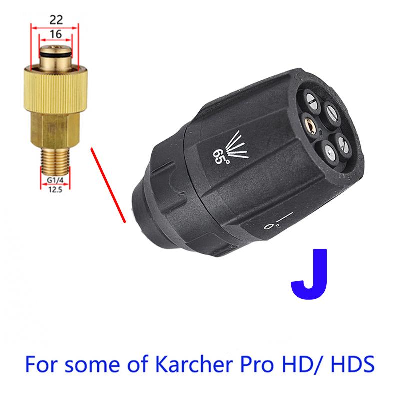 Hochdruckdüse Autowaschpistole Quick Jet Tips Waschdüsen für Karcher Parksdie Nilfisk Bosch Adapter