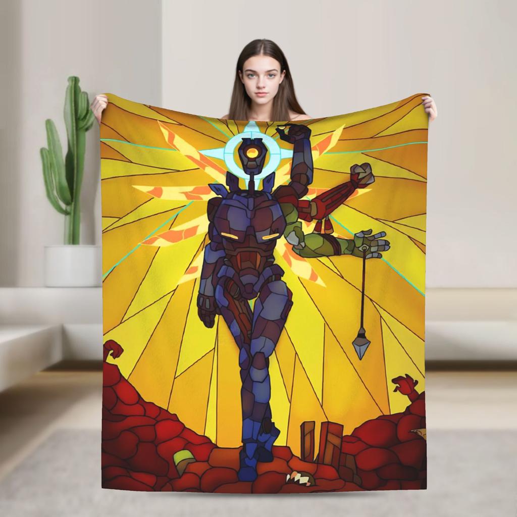 Ultrakill Gabriel game Blanket  Soft Warm Fluffy Plush Throw Blanket For Couch Chair Decorative Flannel Bedspread Bed Cover