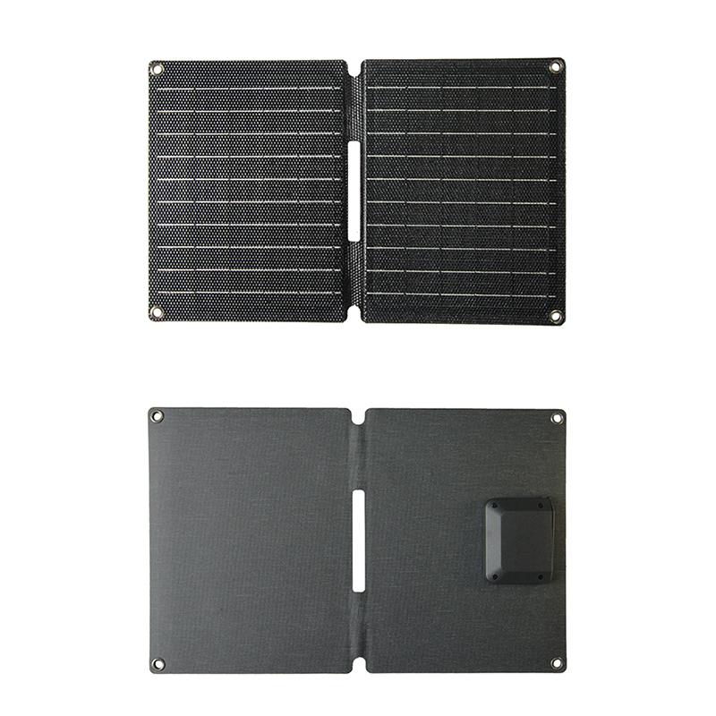 10W 5V ETFE Mono Solar Charger 23% High Efficiency with Intelligent Folding Type C & USB Port for Outdoor Use