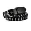 Unisex Punk Bullets Belt PU Leather Belt Adjustable Body Decoration Belt Gothic Rock Wild Holiday Costume Accessories Gifts