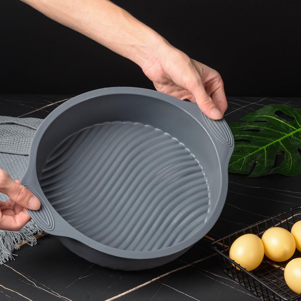 9 Inch Silicone Round Cake Mold Nonstick Baking Pan Mousse Dessert Cake Pan Kitchen Bakeware for Oven Pastry Muffin Cake Tools