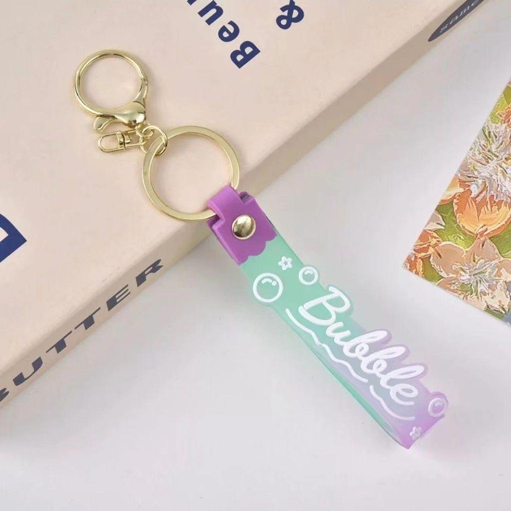 Gradientowy Kreskówkowy Skórzany Brelok Zawieszka