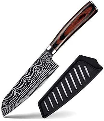 5 Inch Santoku Knife High Carbon Steel Kitchen Chef's Knife Suitable for Slicing Vegetables and Fruits