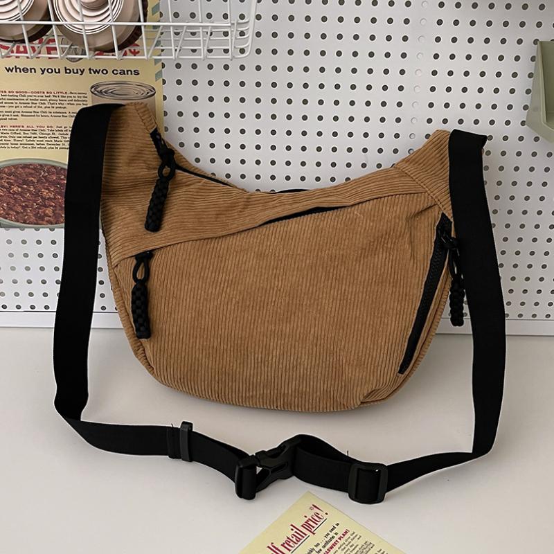 Nylon-Schultertasche mit Reißverschluss und großer Kapazität, beliebt, lässig, weich, einfach, Umhängetasche
