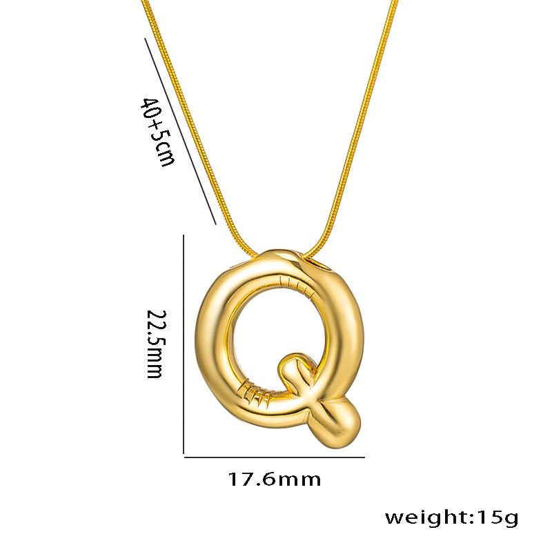 Collana con Ciondolo Lettera Alfabeto A-Z in Acciaio Inossidabile per Donna Catena a Serpente Iniziale Choker Clavicola Collane Gioielli per Regali di Compleanno