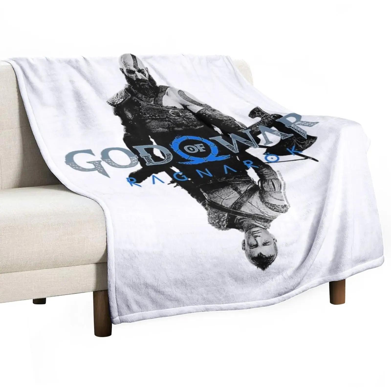 God of War_ Ragnarok Кратос и Атрей Плед Мягкий Пледовый Плед Для Ребенка 30x40in