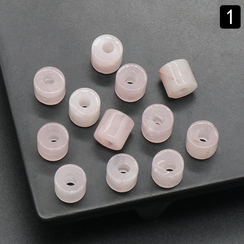 Large Hole Natural Crystal Agate Cylinder Beads 9x9mm, 3mm Hole, DIY Jewelry Accessories.