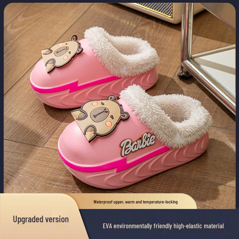 2025 EVA Baby Sandals: Cute Cartoon Design, Squishy Feel, Non-slip Thick Sole for Summer Indoor Use