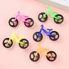 12Pcs Kids Mini Bicycle Model Movable Joints Plastic Bicycle Figurine Simulation Bike Toy Home Office Decoration Cycling Enthusiasts Gift