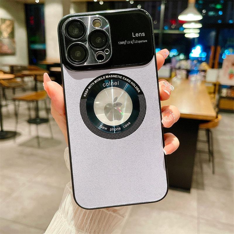 

Роскошный новый чехол для телефона с простым рисунком кожи и пленкой для линз, подходящий для iPhone 14, 13, 12, 11 Pro Max, чехлы «все включено» для защиты от падения iPhone 11 белый