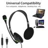 USB Headset with Microphone Noise Cancelling Computer Headphones for Business Call Center Office