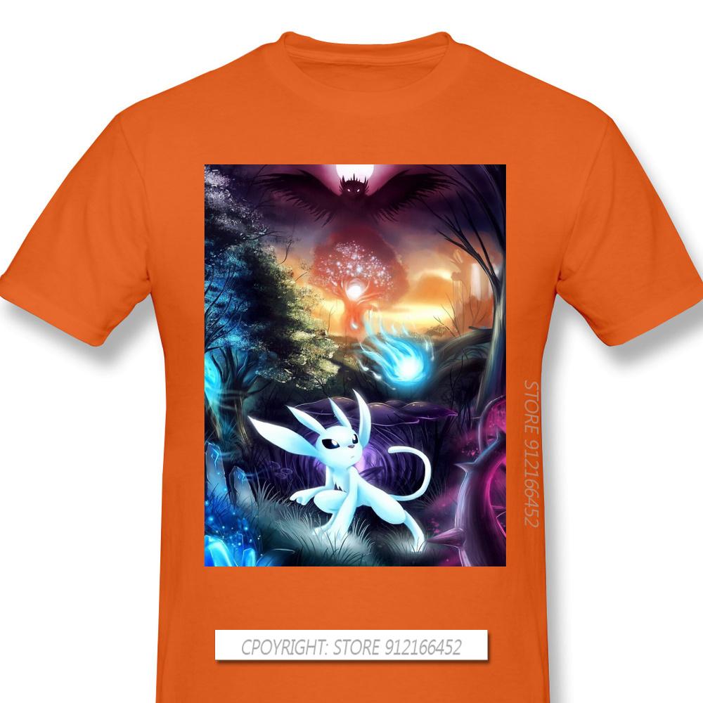 Wisps Chiffon Print 100 Cotton Funny T Shirts Ori And The Blind Forest Naru Gumo Kuro Game Unisex Fashion Streetwear