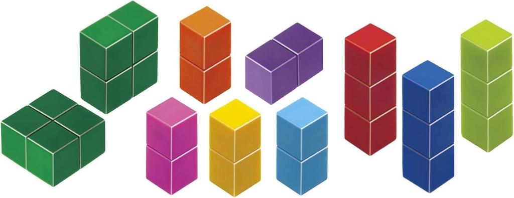 Masudaya Corporation Cube Puzzle Educational Toy for Brain Ages 3 and Cha-Cha Blocks, Training, Up, 539-1718