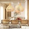 Modern Hot Selling Rattan Craft Chandelier Home Hand-woven Chandelier Suitable for Home Party Decoration Penant Lights