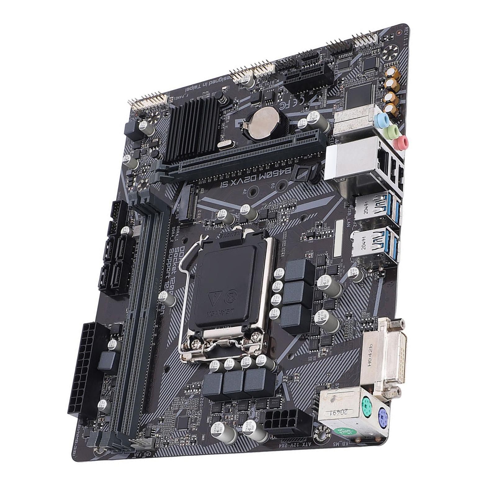 

Материнська плата для настільного ПК B460M D2VX SI 2 x слот DDR4 DIMM Підтримка LGA 1200 Інтерфейс M.2 PCI E 3.0 Материнська плата M ATX для