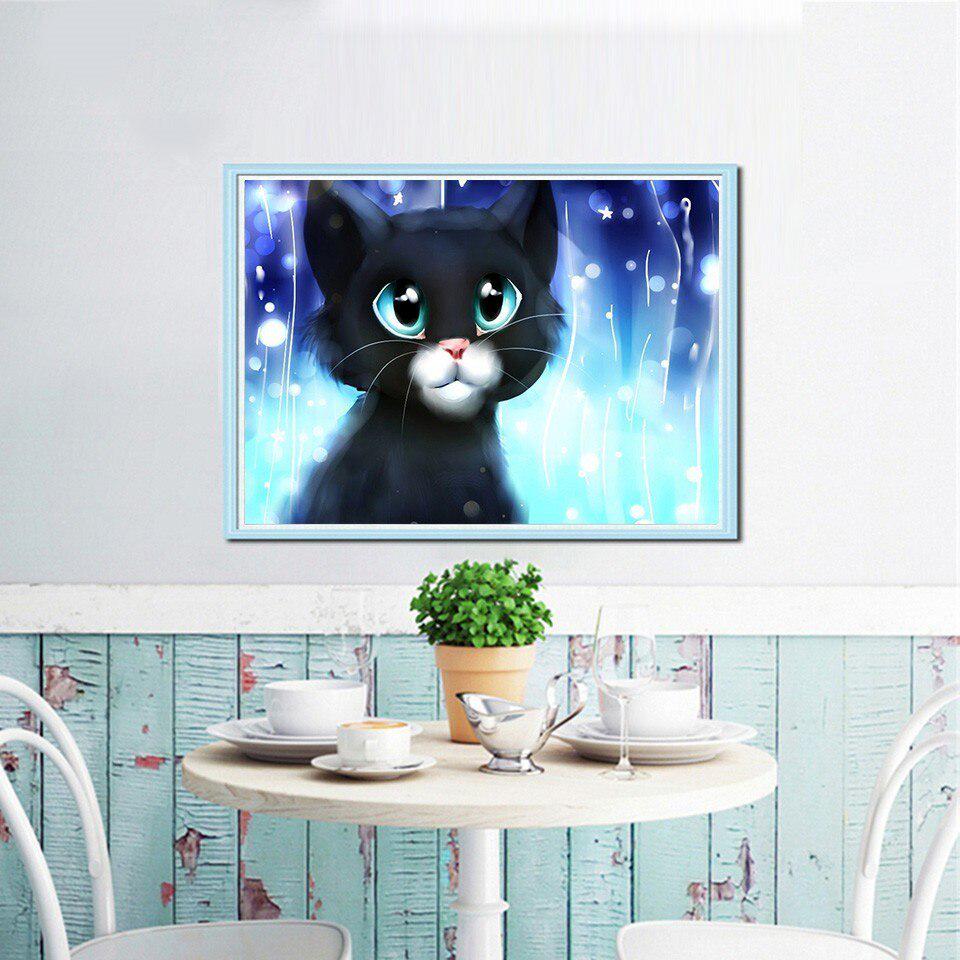 5D DIY Diamond Painting Animal Cross Stitch Rhinestones Full Round Diamond Embroidery