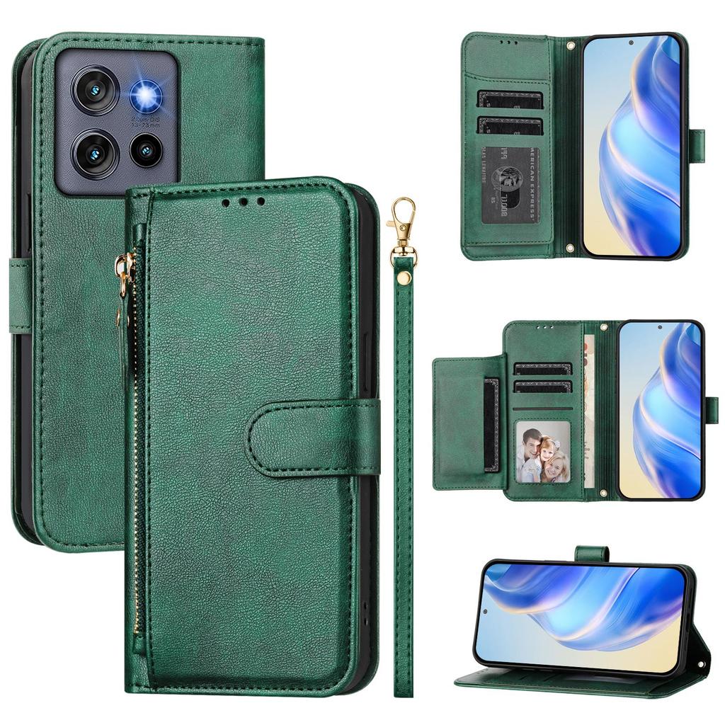 For Motorola Edge 50 Neo 5G/Moto S50 5G/Thinkphone 25 5G Case Zipper Pocket Multiple Card Slots Leather Phone Cover