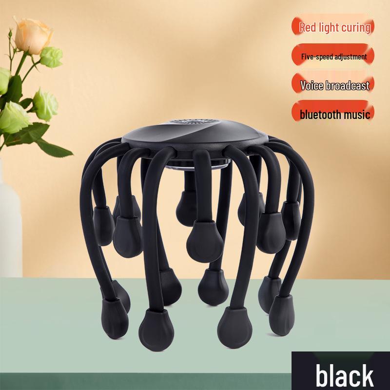 Electric Octopus Head Massager and Scalp Vibrator Tool Upgraded 16 Claws Stress Reliever