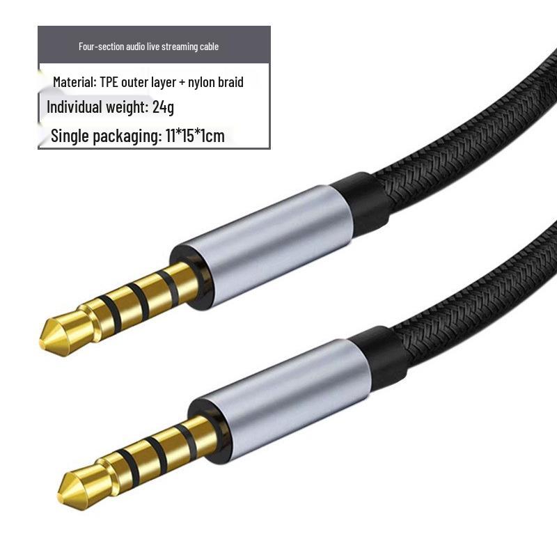 3.5mm Male-to-Male Audio Cable for Car, Mobile Phone, Headset, Computer, Sound Card Adapter