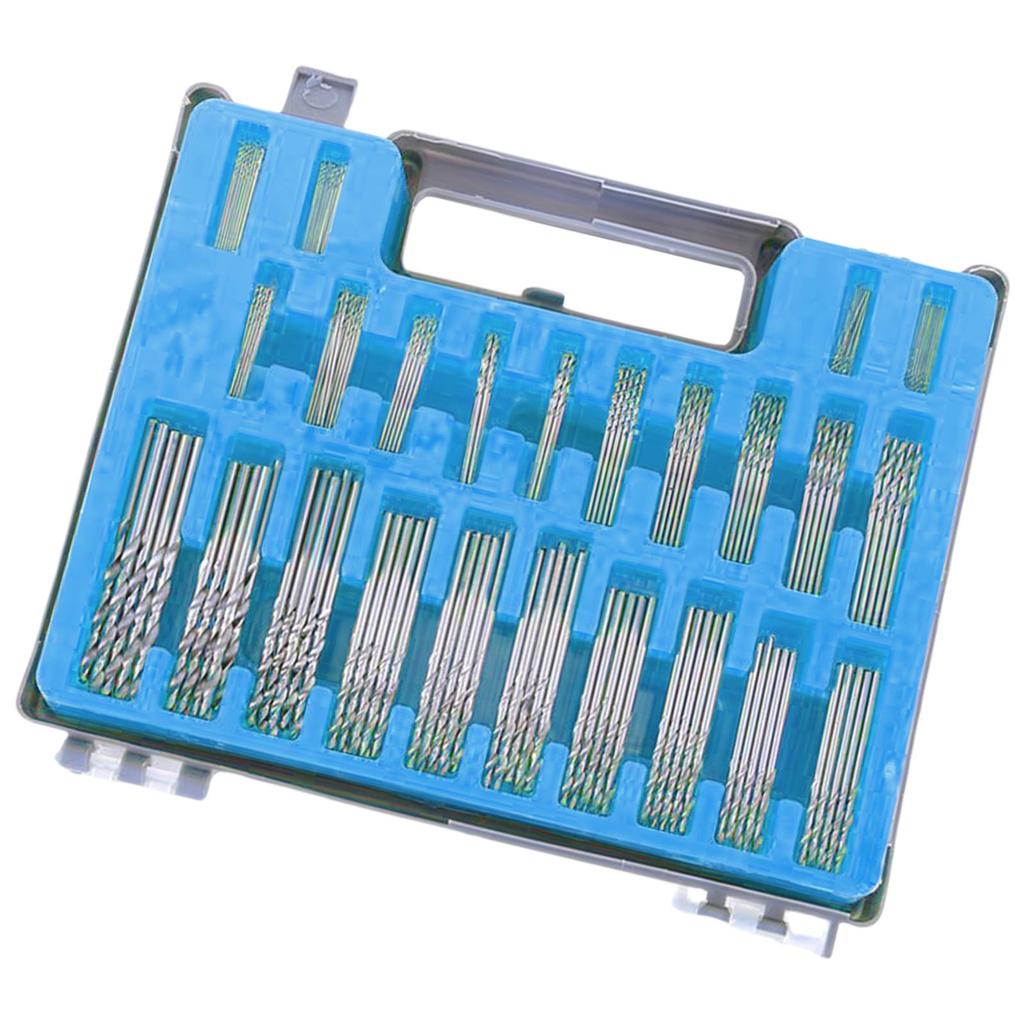 150Pcs Mini Twist Drill Bit Set High Speed Steel For Precision Drilling In Jewelry Model Making Projects