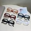 Oversized Square Glasses Women  New Fashion Blue Light Blockng Optical Frames Trendy Chic Brand Design Decor Eyewear