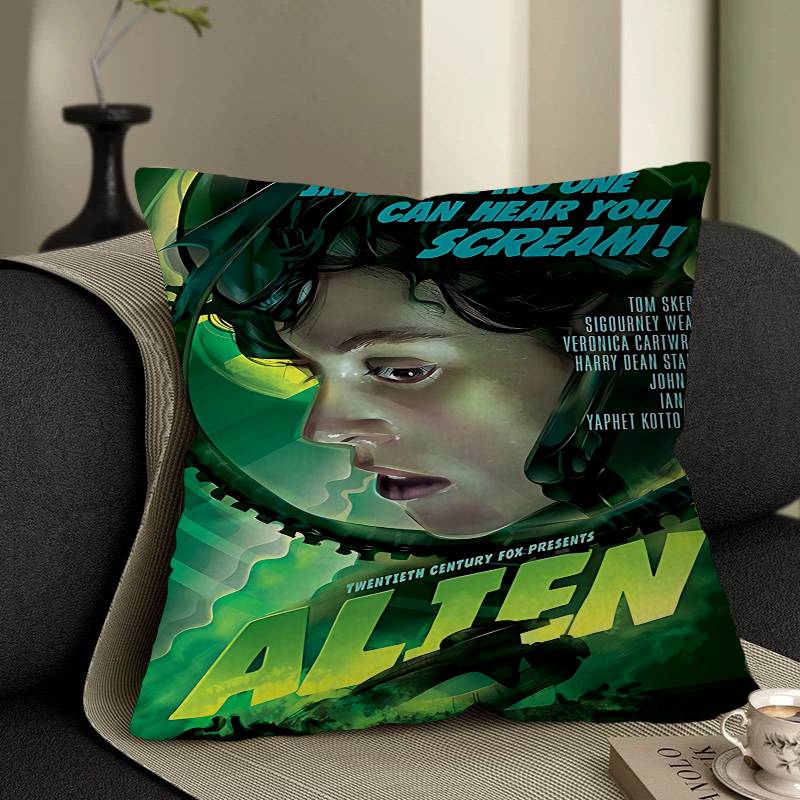

Alien Movie Art Poster Alien Cushion Cover Car Throw Pillow Case For Sofa Car Christmas Gift xcm xcm 30X30cm