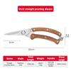 Professional Pruning Shears Multi-purpose Garden Trimming Fruit Picking Branch Tree Cutting Tools Stainless Steel Scissors