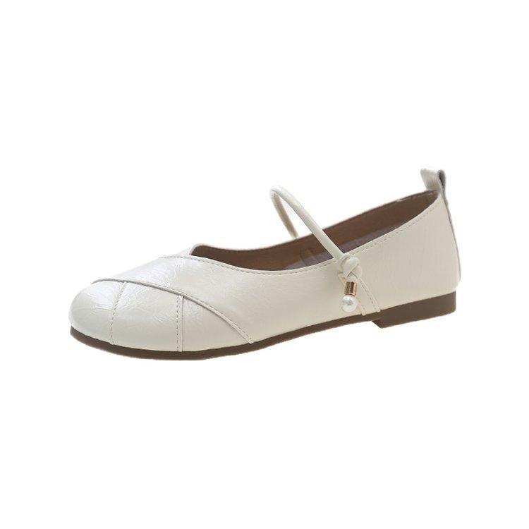 

Женские туфли Летние плетеные туфли Мэри Джейн с мягкой подошвой Туфли с круглым носком Туфли с одним ремешком Туфли Hundred Shoes 40 бежевый