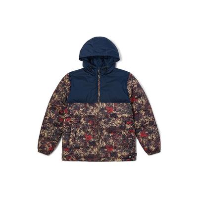 Housley Color Block Design Drawstring Hooded Cotton Jacket Men Jacket Multicolor VN000634LKZ