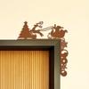 Metal Sleigh Decorative Wall Stickers - Transform your Christmas with these stickers. Ideal for festive decor and metal wall art