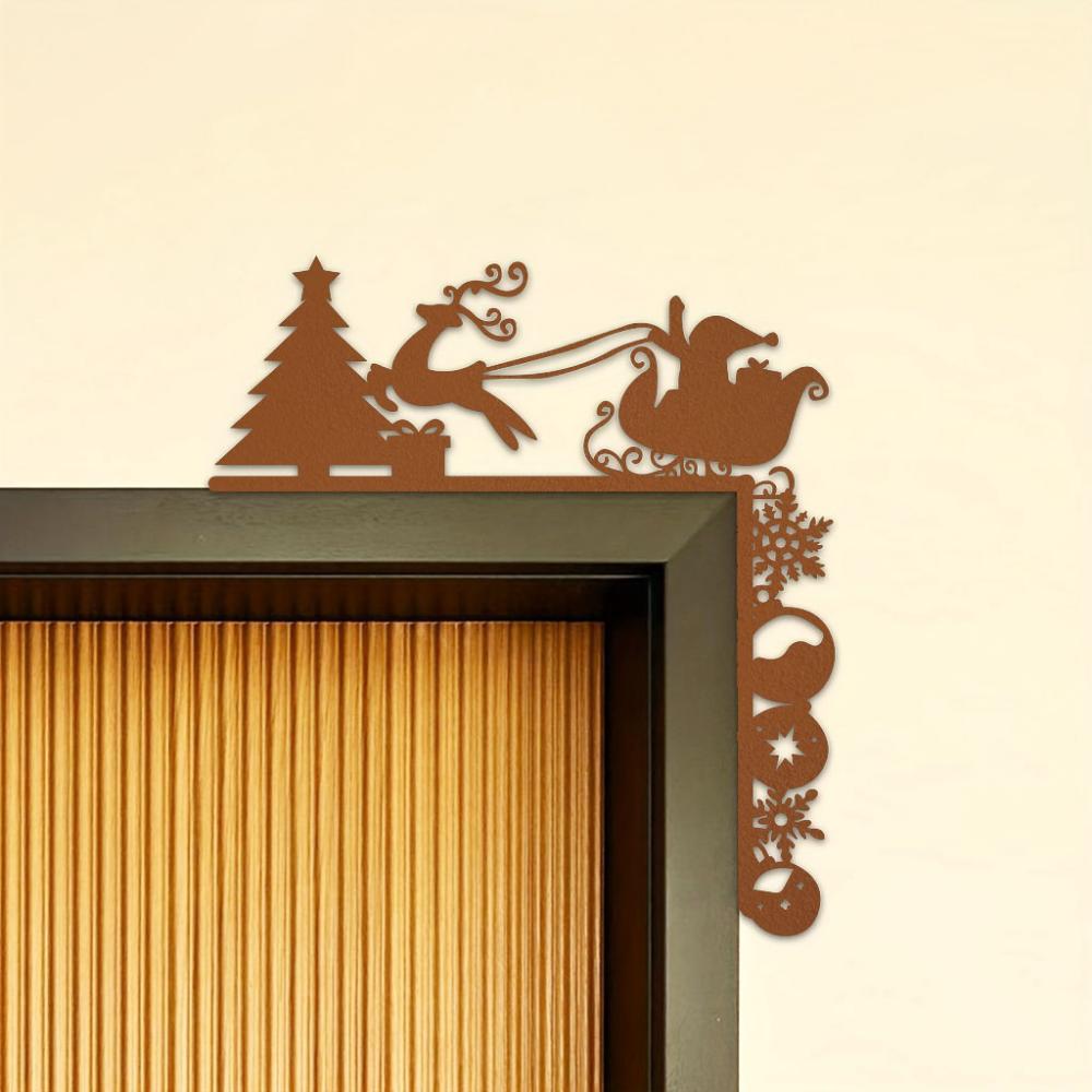 Metal Sleigh Decorative Wall Stickers - Transform your Christmas with these stickers. Ideal for festive decor and metal wall art