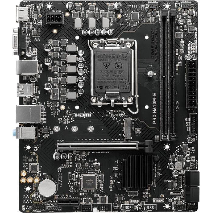 Scheda madre - MSI - PRO H610M-E Intel H610 LGA 1700 micro ATX