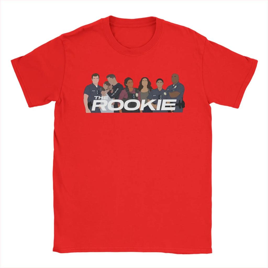 2026 Sommer Mode T-Shirt The Rookie Besetzung Staffel 7 TV Show T-Shirt für Männer Frauen Tolle Baumwoll-T-Shirts Rundhals Kurzarm T-Shirt Neue Ankunft Kleidung