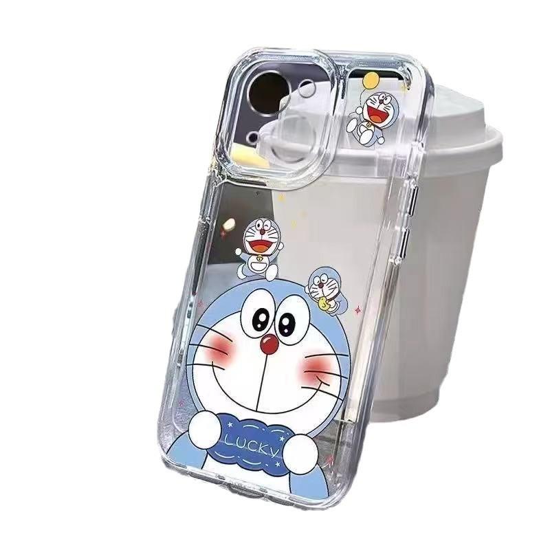 Couples Suitable for Iphone16promax Mobile Phone Case Transparent Apple 15 Anti-drop 14pro Japan and Korea 13/12 Cute